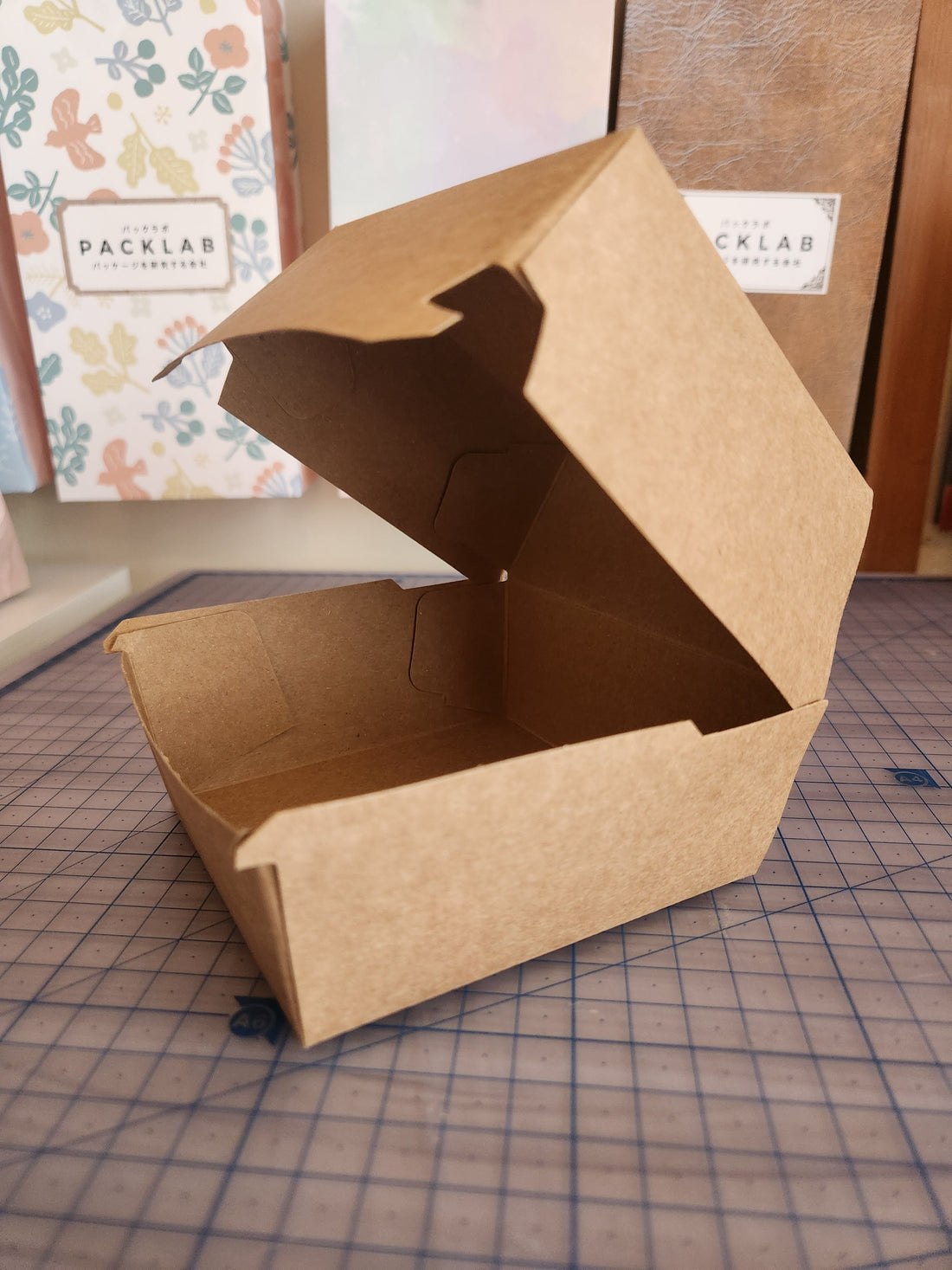 フライコンテナー ハンバーガーの箱 小ロット作成 パックラボ