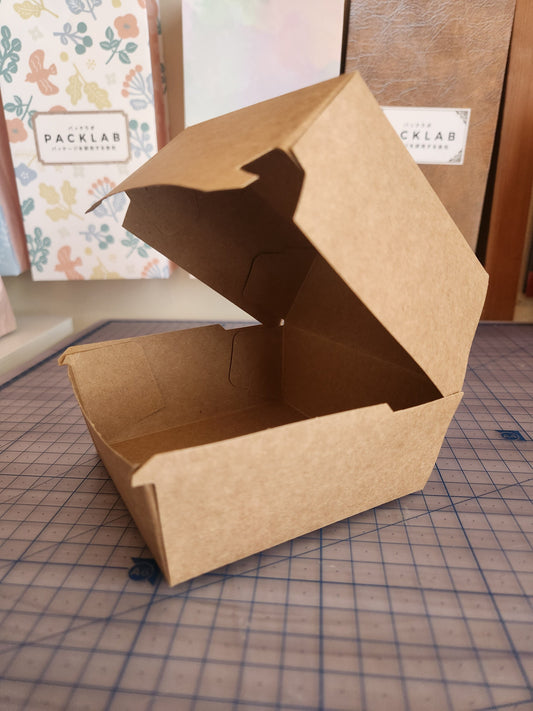 フライコンテナー ハンバーガーの箱 小ロット作成 パックラボ