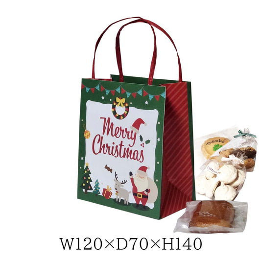 クリスマス用ギフト手提げ紙袋
