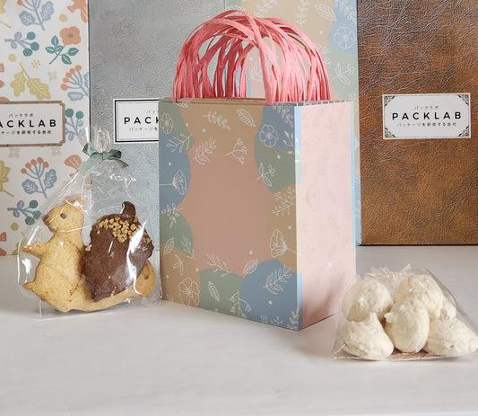 見た瞬間に笑顔になれる、かわいい手提げ紙袋 ギフト袋　パックラボ