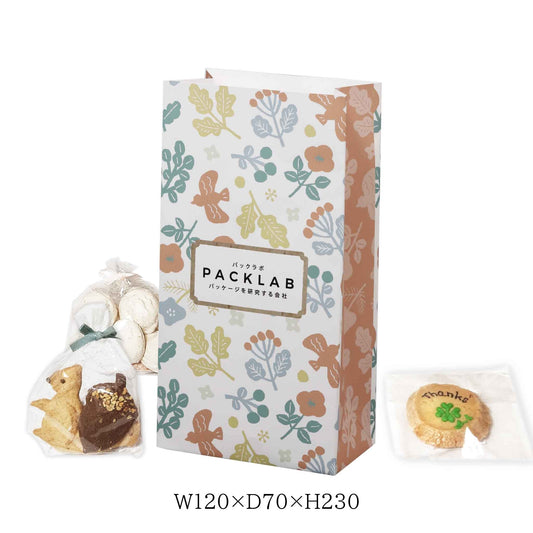 紙袋を手に持った写真を撮りたくなるような、おしゃれで可愛いデザイン   紙袋を使った“焼き菓子ギフトセット”を商品化