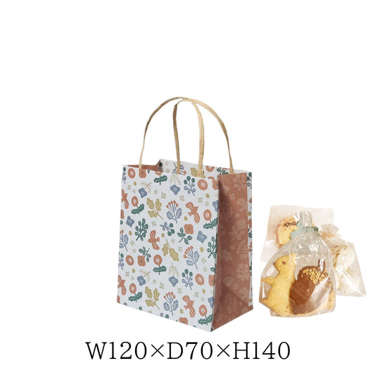 見た瞬間に笑顔になれるかわいい手提げ紙袋 ギフト袋　（北欧風柄）