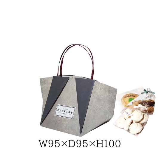 95×95×100のサイズは、小物から中サイズのギフトまで幅広く対応ラッピングの手間を減らしながら、お客様に喜ばれるアンボックス体験を演出できる、ショップオーナー必見のギフト紙袋です。