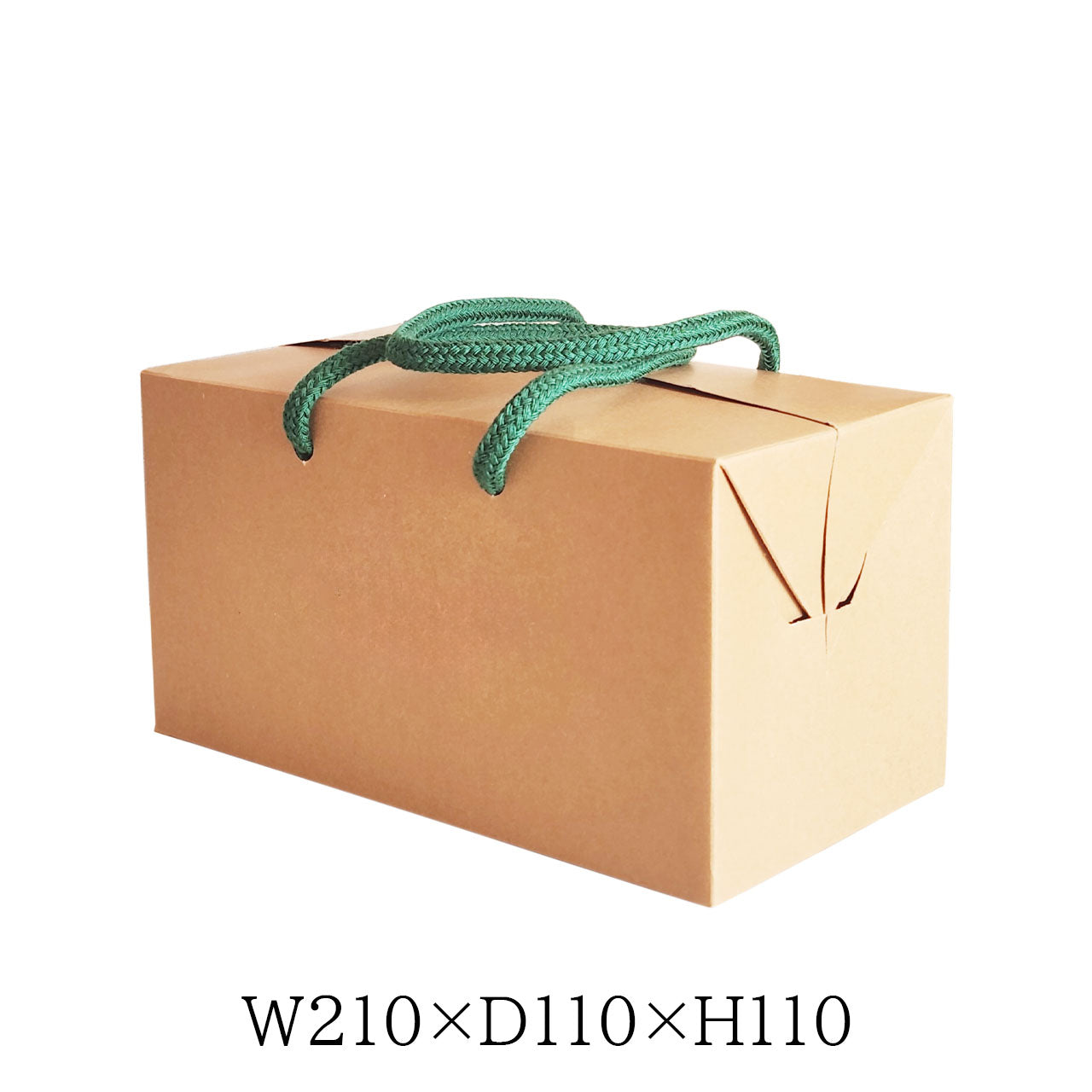 ワンタッチ箱　クラフト（大）　箔押し　なし　あり