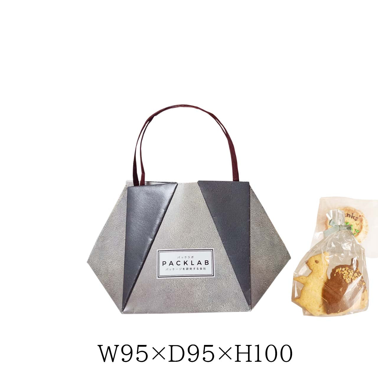 紙袋　ギフト　6角形　６種類　紙質　上質110kg　サイズ　W95×D95×H100ｍｍ