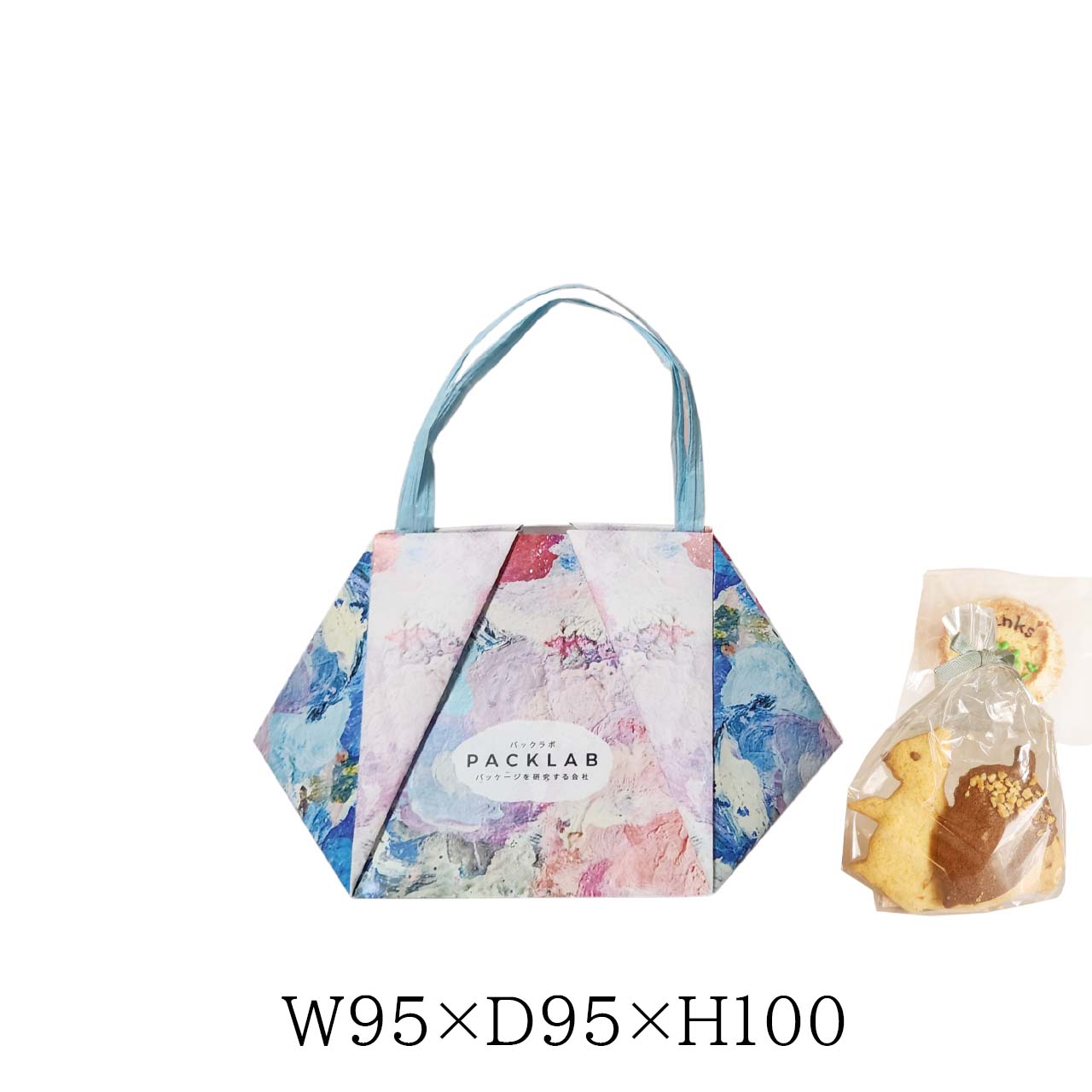 紙袋　ギフト　6角形　６種類　紙質　上質110kg　サイズ　W95×D95×H100ｍｍ