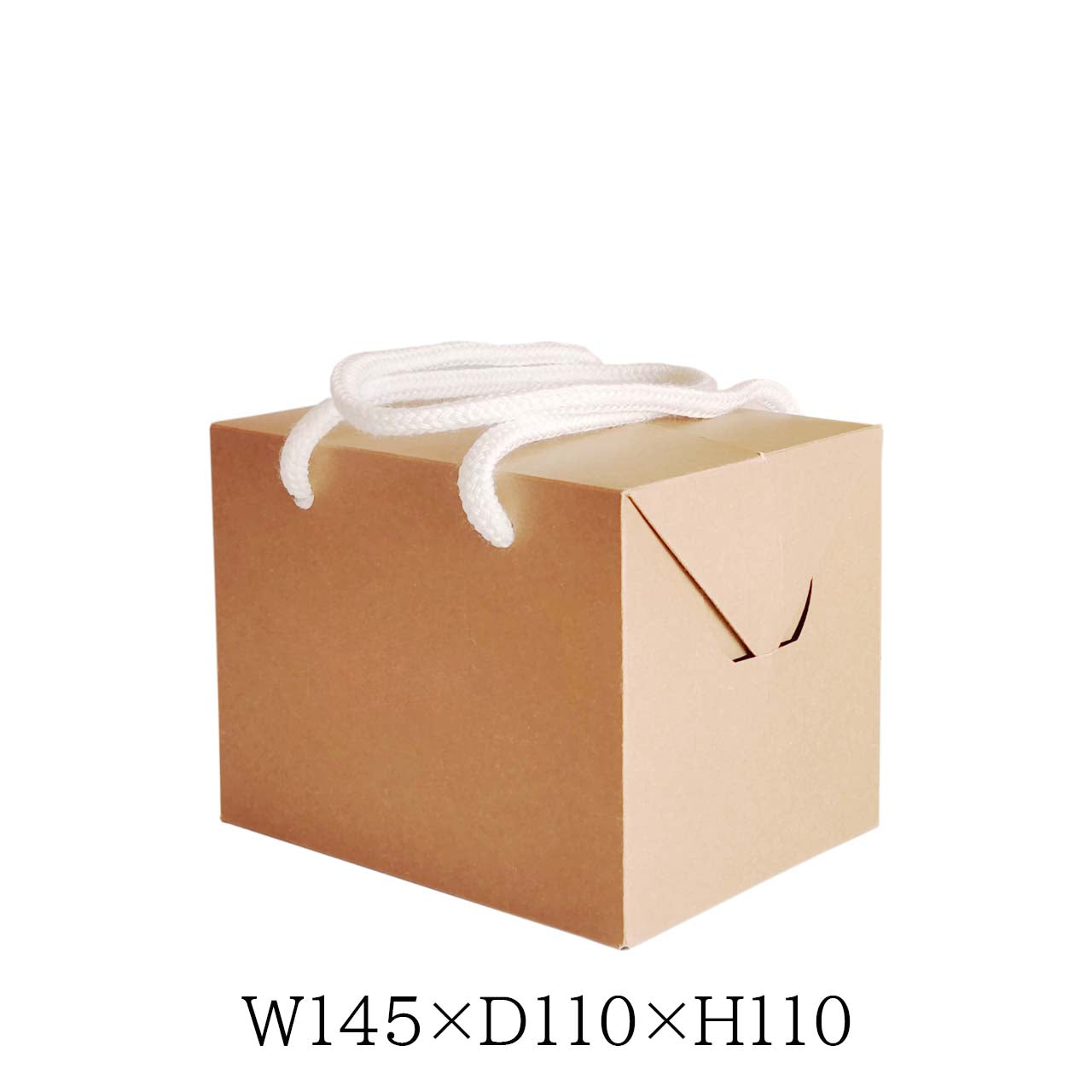 ワンタッチ箱　クラフト（小）　箔押し　なし　あり