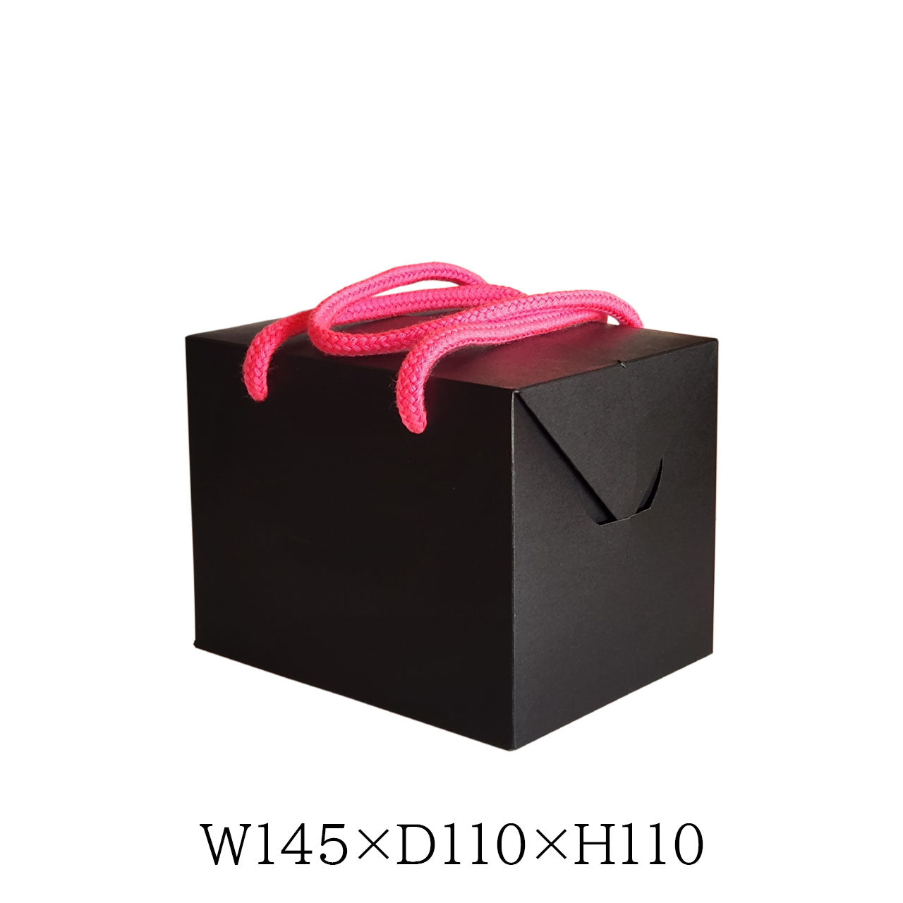 ワンタッチ箱　ブラック（小）　箔押し　なし　あり