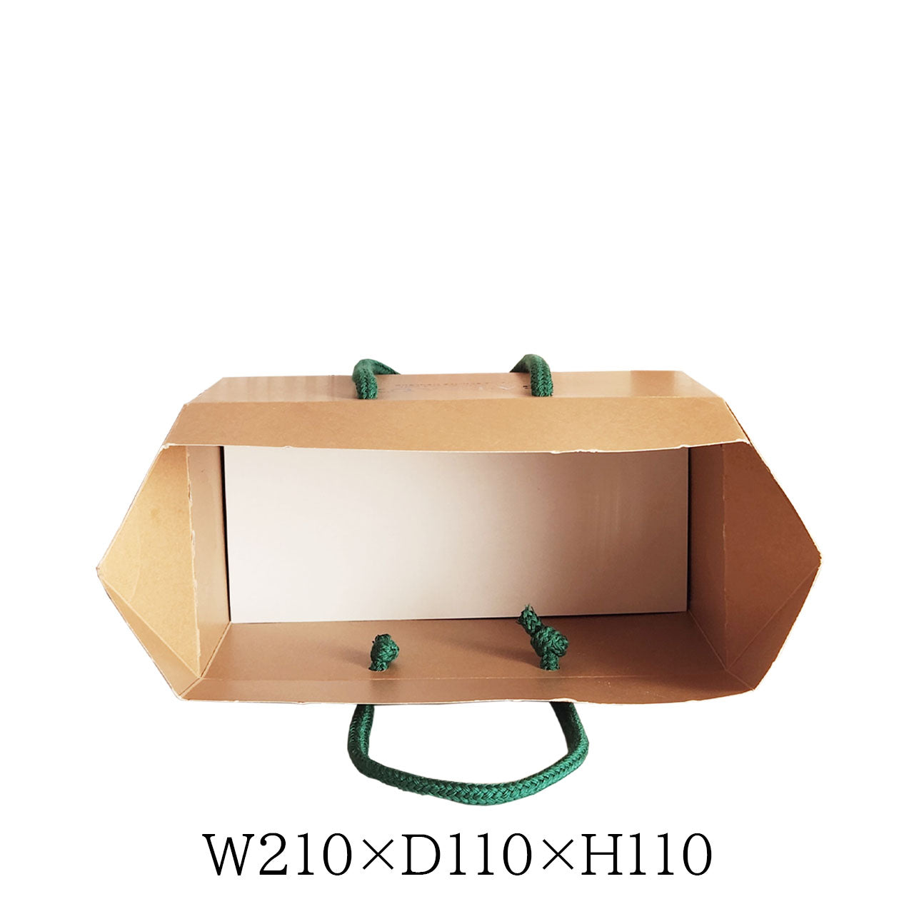 ワンタッチ箱　クラフト（大）　箔押し　なし　あり