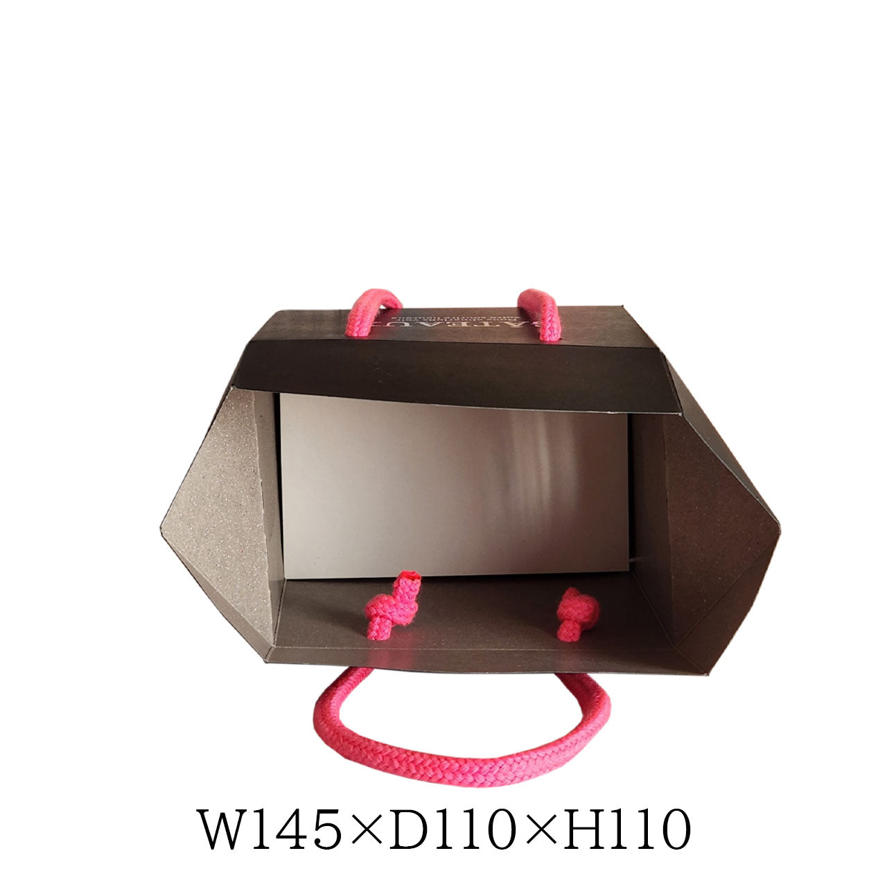 ワンタッチ箱　ブラック（小）　箔押し　なし　あり