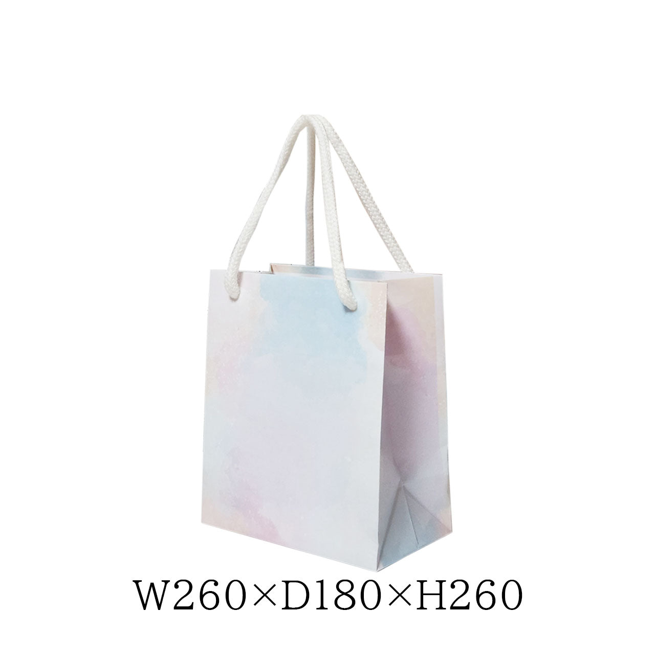 紙袋　手提げ紙袋　６種類　　サイズ　W200×D180×H260ｍｍ　紙質　上質1100kg